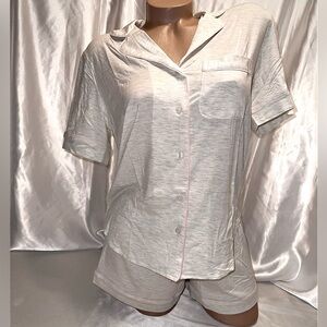Victorias Secret Modal Pajama Set Short & Short Sleeve Shirt NWT XS